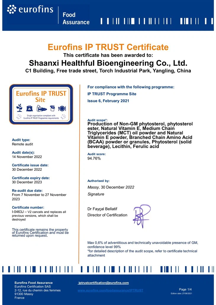 Natural Vitamin E Acetate Powder